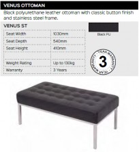 Venus Ottoman Range And Specifications